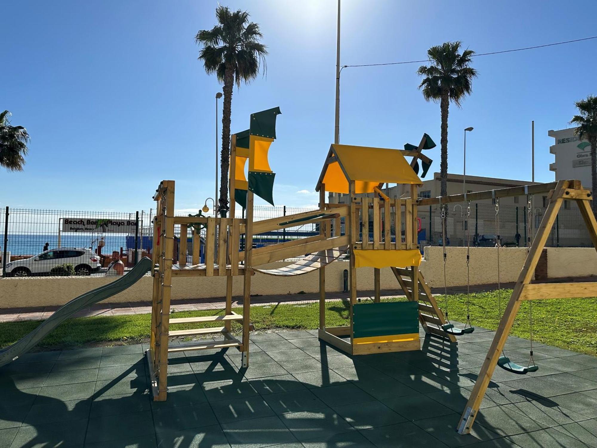 1 Paradise Of Benalmadena Costa Residencial Aloha Playa Vistas Al Mar, Front Beach Mini Duplex Bagian luar foto